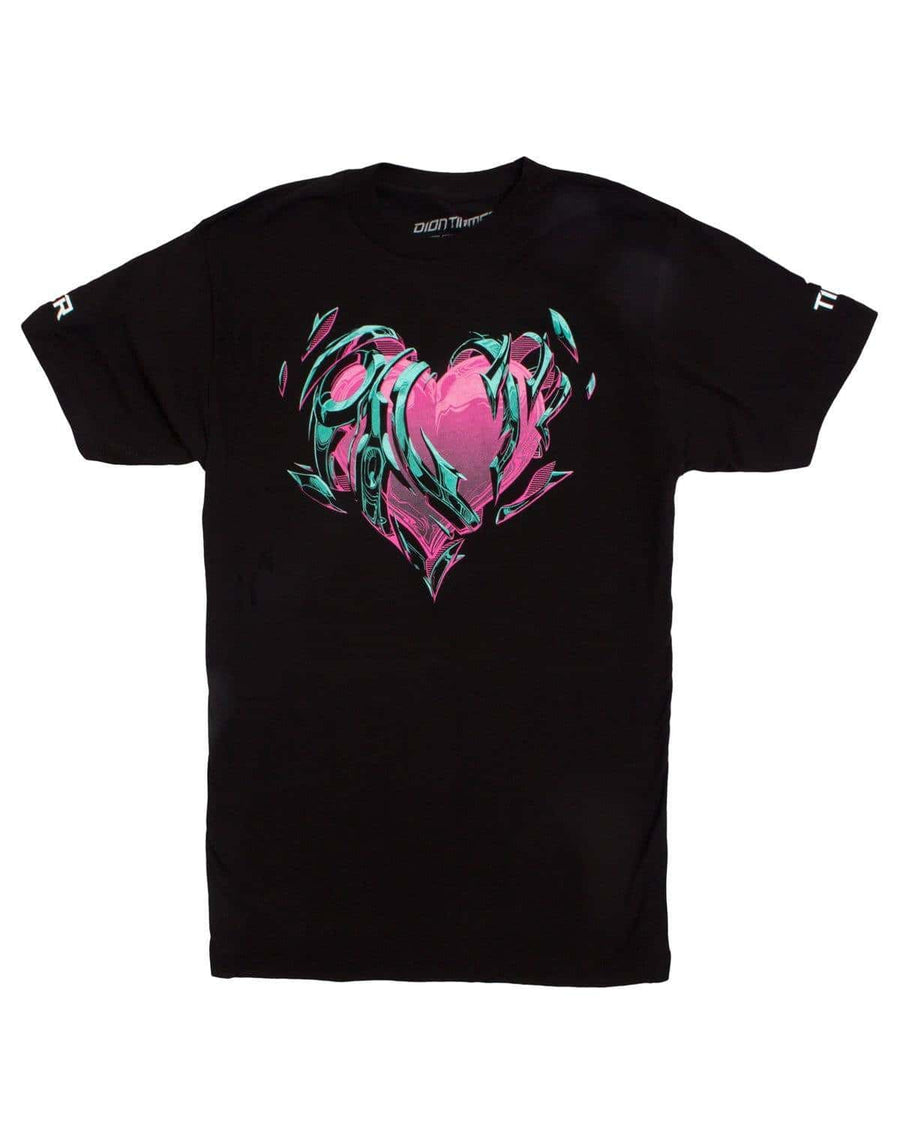 Neon Heart Unisex T-Shirt (Black)